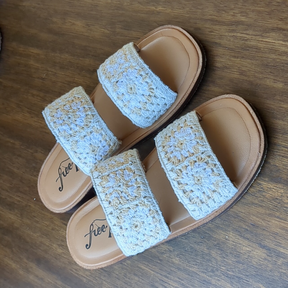 Free People Juliet Crochet Sandals